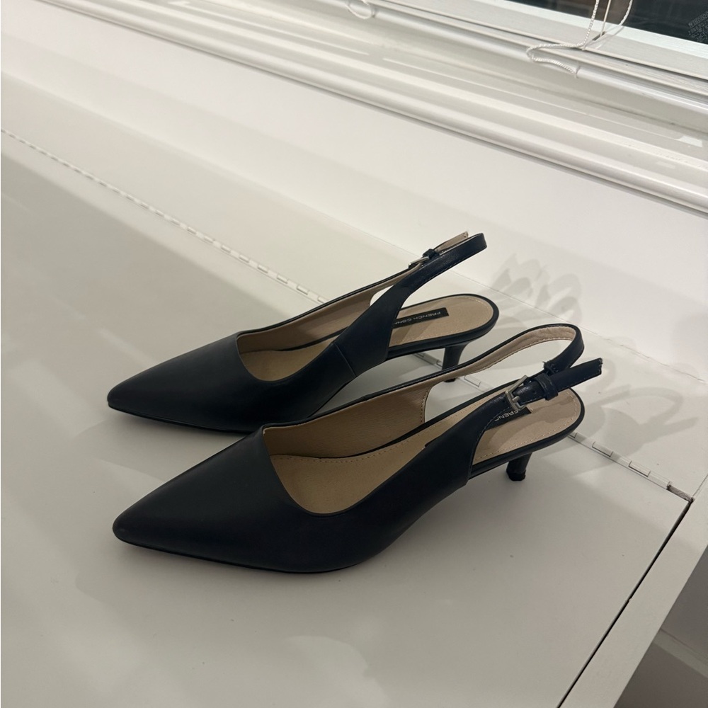 dark navy Slingback Heels
